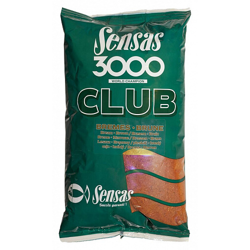 Прикормка Sensas 3000 Club BREMES Brune 1кг