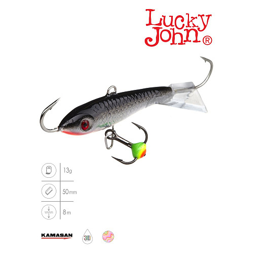 Балансир Lucky John CLASSIC 5 с тр. 50мм/13H блистер