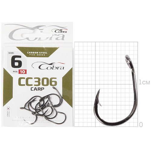 Крючки Cobra CARP KOI сер. CC306 разм. 006 10шт.