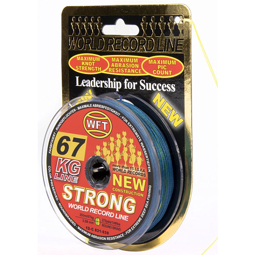 Шнур плетёный WFT KG STRONG Multicolor 250/039