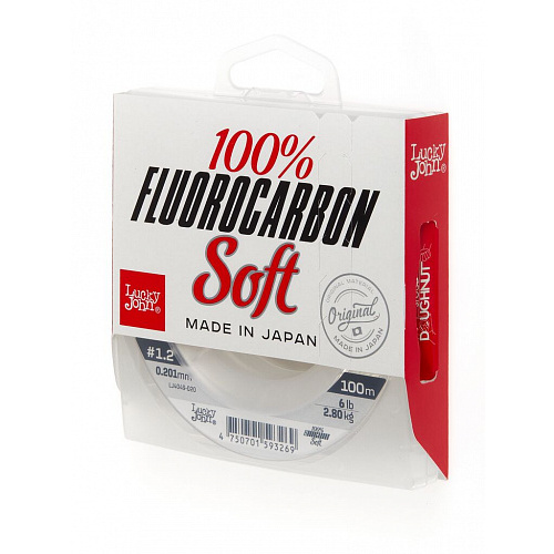 Леска монофильная Lucky John FLUOROCARBON Soft 100/020