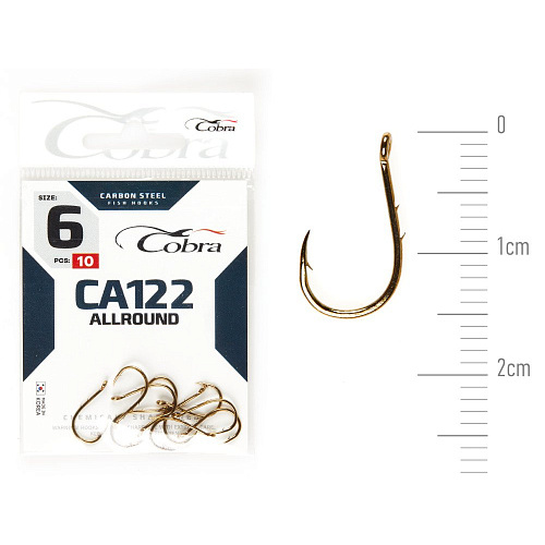 Крючки Cobra Allround OKIAMI сер. CA122 разм. 006 10шт.
