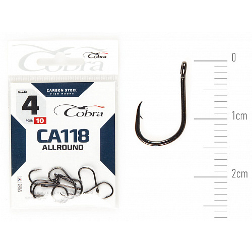 Крючки Cobra Allround HANNA сер. CA118 разм. 004 10шт.