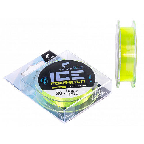 Леска монофильная зимняя Salmo Elite ICE FORMULA Fluo Yellow 030/018