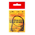 Поводки стал. 7x7 Lucky John SSW оснащ. вертл. и вертл. с застёж. d 0.45мм/06кг/23см/ 2шт.