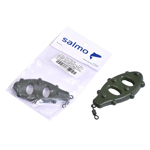 Груз Salmo с вертл. TURTLE SWIVEL green 120г