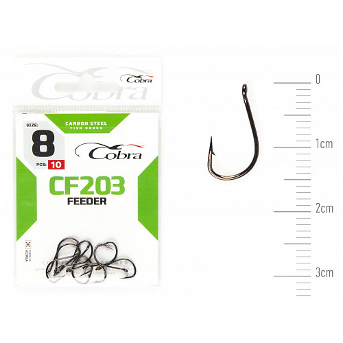 Крючки Cobra FEEDER SPECIALIST сер. CF203 разм. 008 10шт.