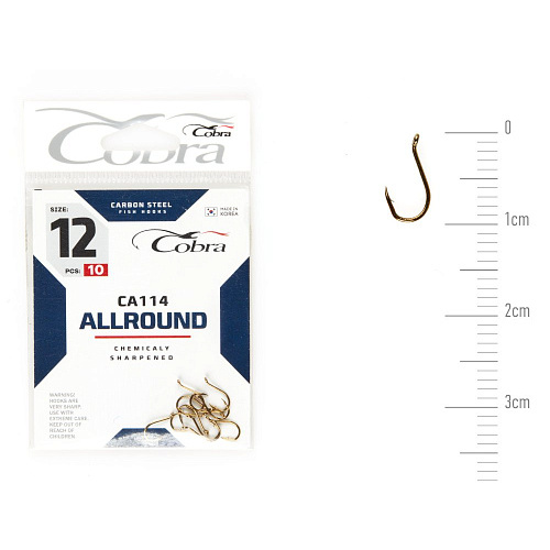 Крючки Cobra Allround BEAK сер. CA114 разм. 012 10шт.