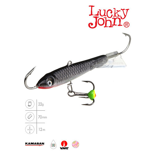 Балансир Lucky John CLASSIC 7 с тр. 70мм/13H блистер