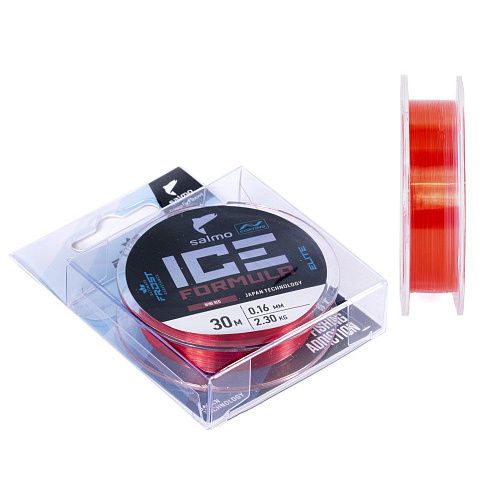 Леска моно. зим. Salmo Elite ICE FORMULA Wine red 030/016