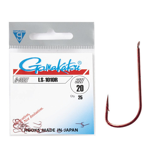 Крючки Gamakatsu LS-1010R HOOKS RED разм. 20 25шт.