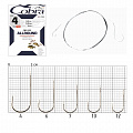 Крючки с поводком Cobra ALLROUND 70cm, 0,14mm, разм.10, 10шт.