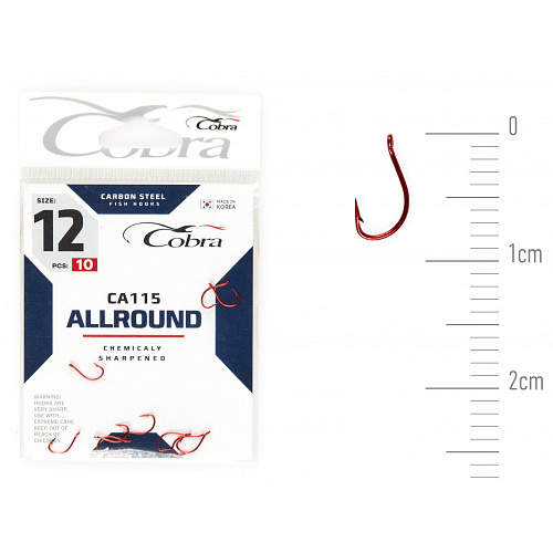 Крючки Cobra Allround CAPITAL сер. CA115 разм. 012 10шт.