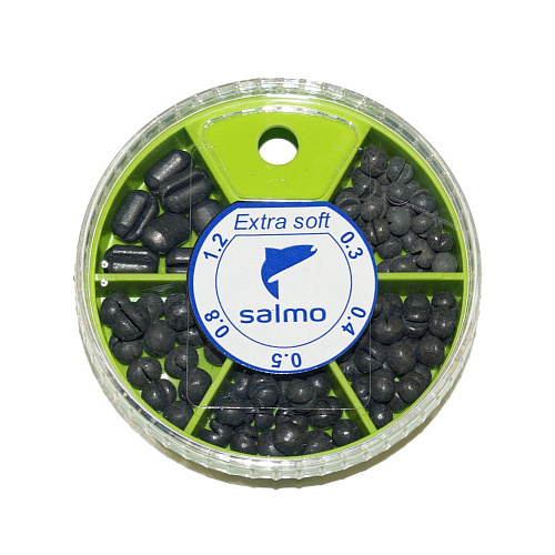 Грузила Salmo EXTRA SOFT комби малый 5 секц. 0,3-1,2г 060г набор 1