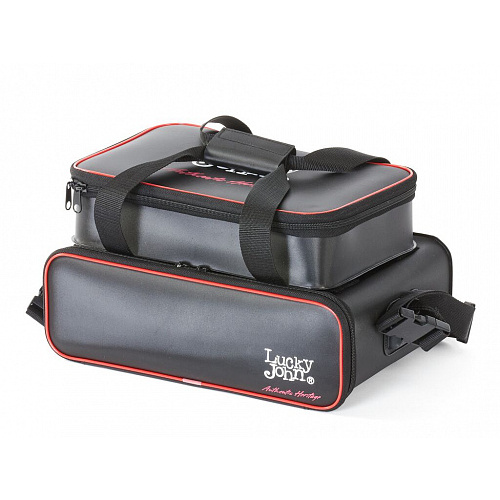 Сумка рыболовная с коробками Lucky John EVA 380х250х190 два отделения