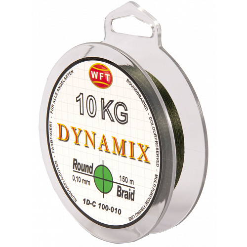 Леска плетёная WFT KG ROUND DYNAMIX Green 150/010