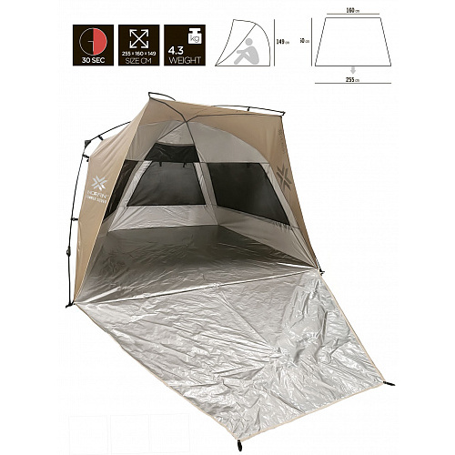 Палатка автомат. пляжная Norfin SUMMER SILVER NF