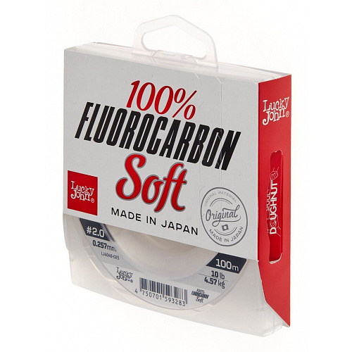 Леска монофильная Lucky John FLUOROCARBON Soft 100/025